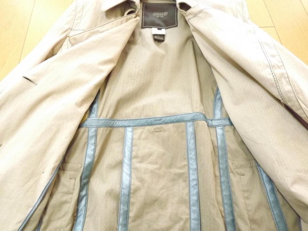 COACH (コーチ) トレンチ コート スパンデックス入りなので着やすい