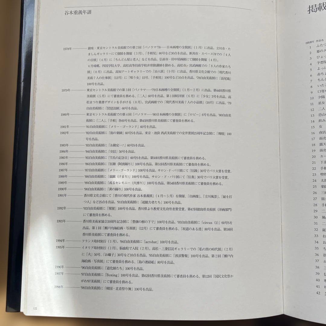 安井賞作家　谷本重義画集 日本人とは何か? 限定本