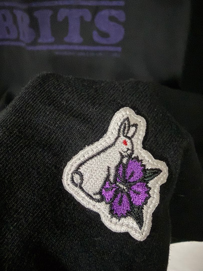 FR2 撫子 京都限定RABBITS ウサギイラスト Tシャツ 黒