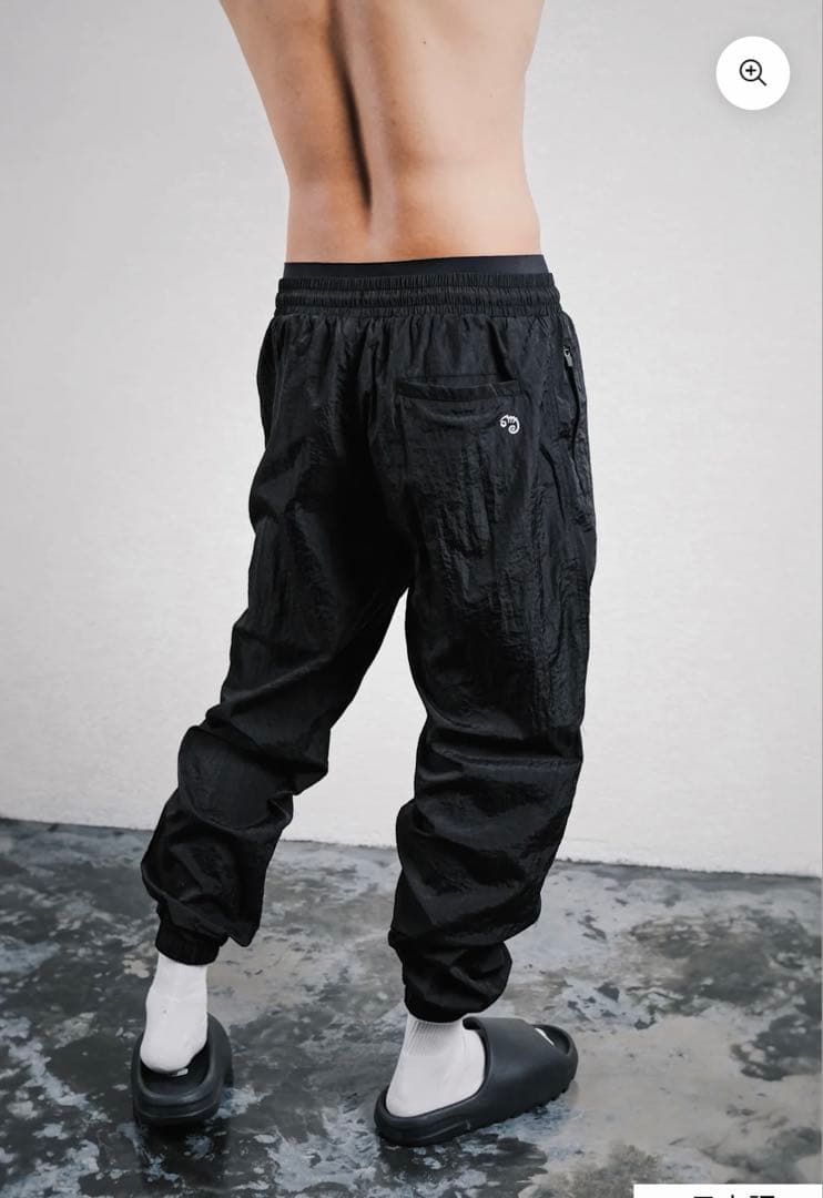 パンツ PVOT ATHLEISURE NYLON JOGGER PANTS BLACK