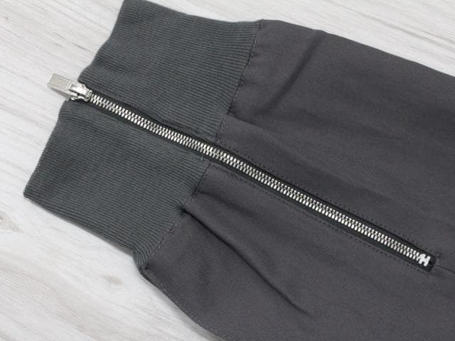 ▲美品 エルメス ドローストリング 裾ジップアップ ジョガーパンツ38 グレー