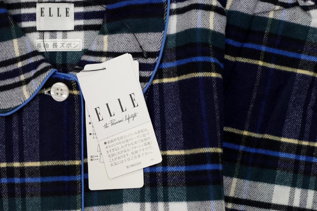 【新品】エルELLE 秋冬物厚手ネル地パジャマ（M）№C11