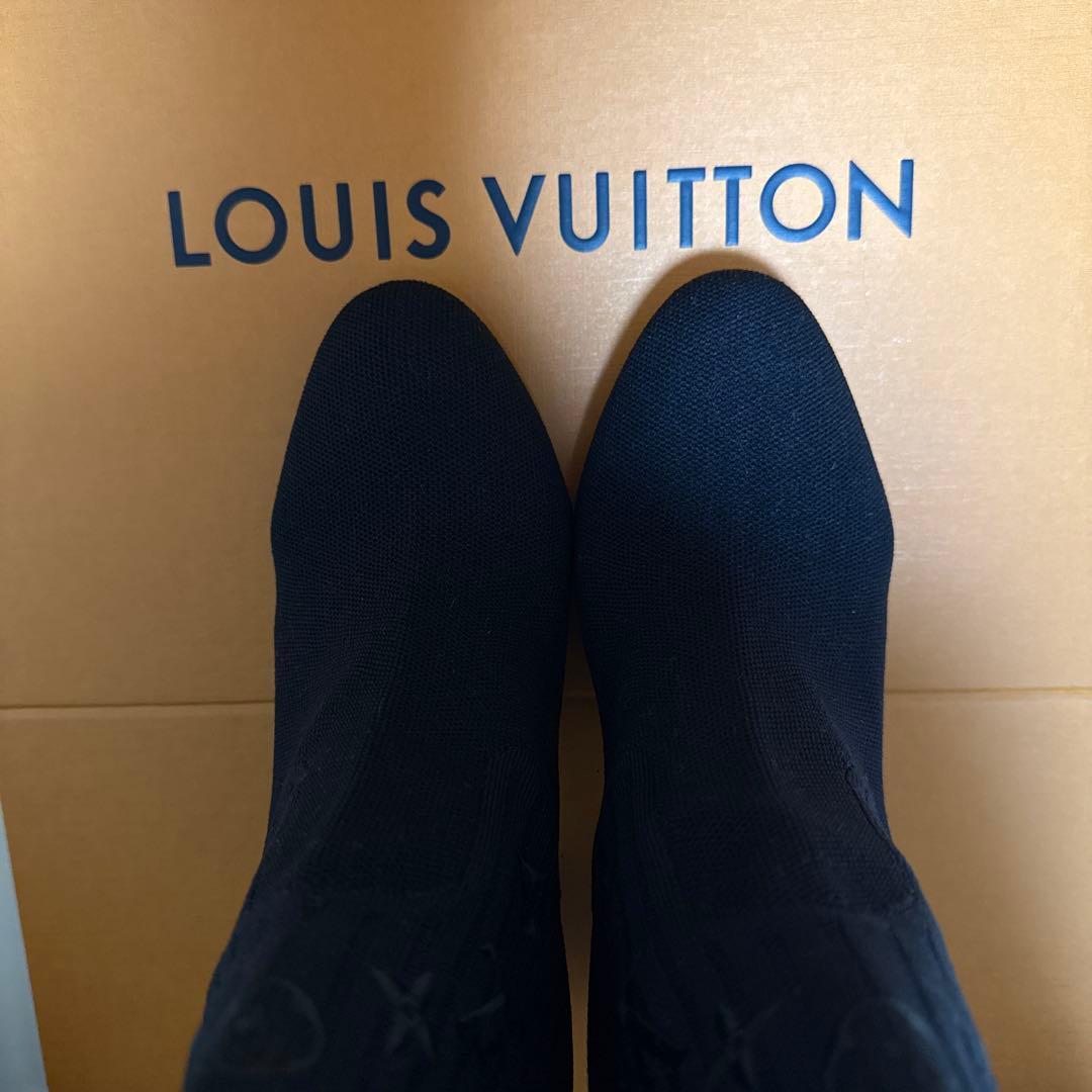 専用　Louis Vuitton ブラック ニットブーツ