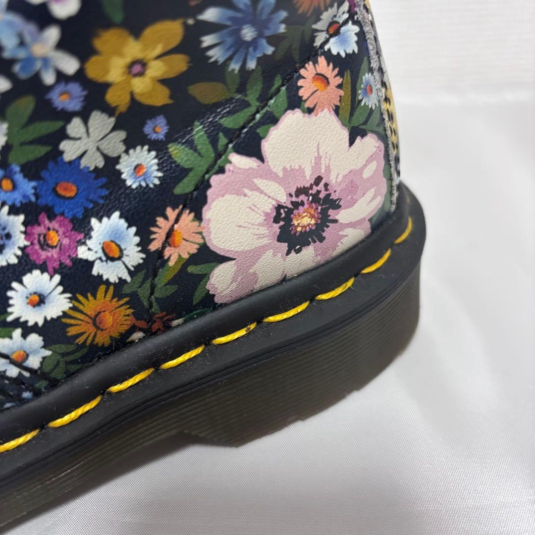極美品■Dr.Martens■PASCAL WL 8H 花柄 レザー ブーツ