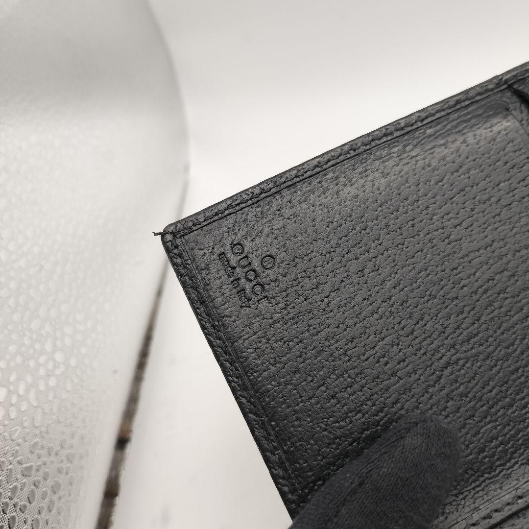 ◎グッチ　長財布　財布　ウォレット　GGキャンバス　がま口　ブラック