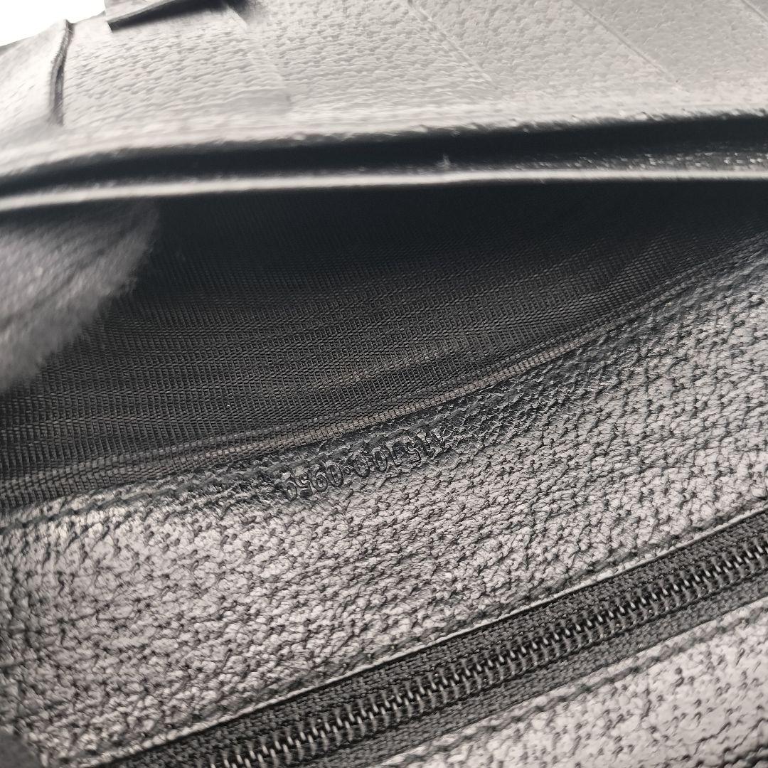 ◎グッチ　長財布　財布　ウォレット　GGキャンバス　がま口　ブラック