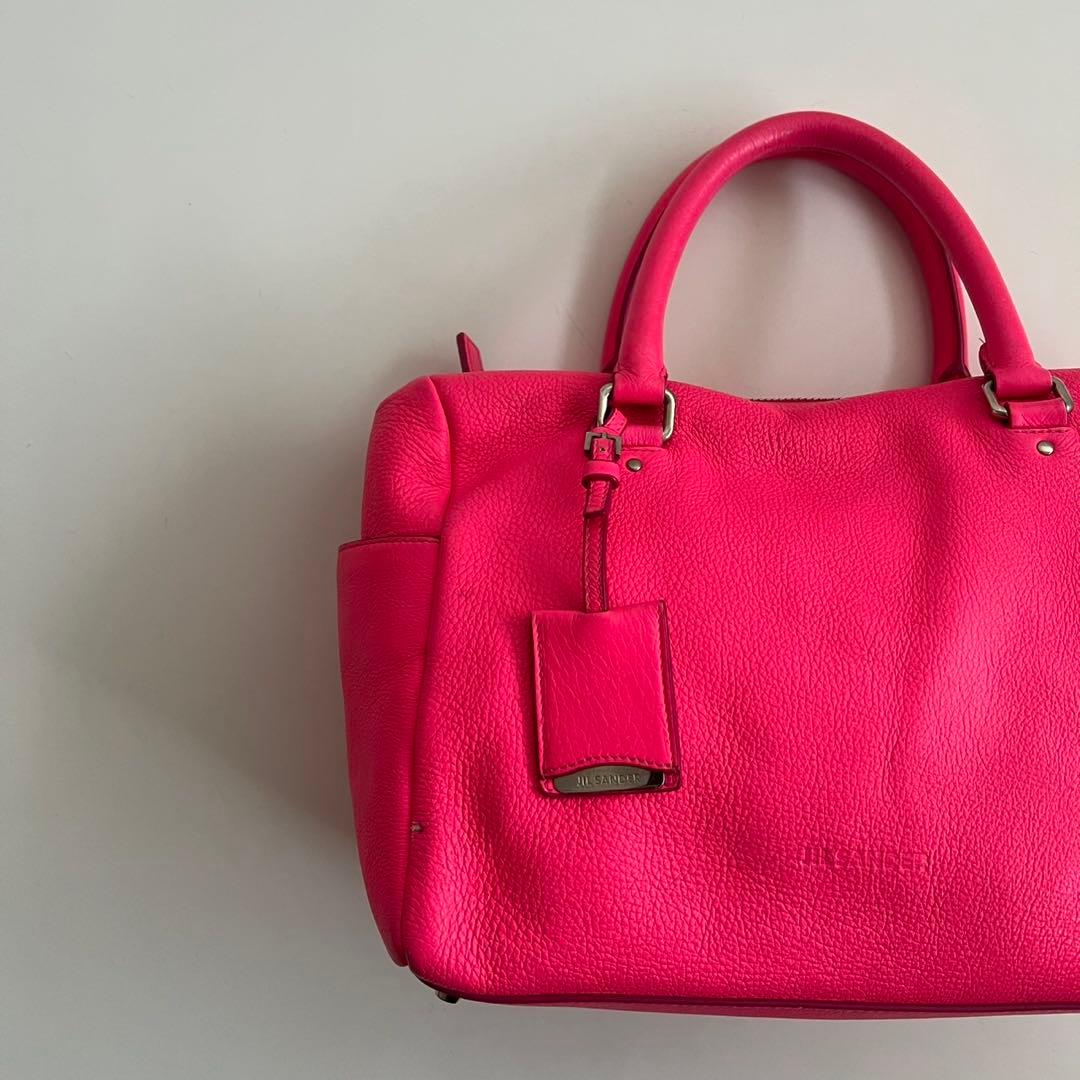 バッグ JIL SANDER LEATHER MINI BOSTON HAND BAG