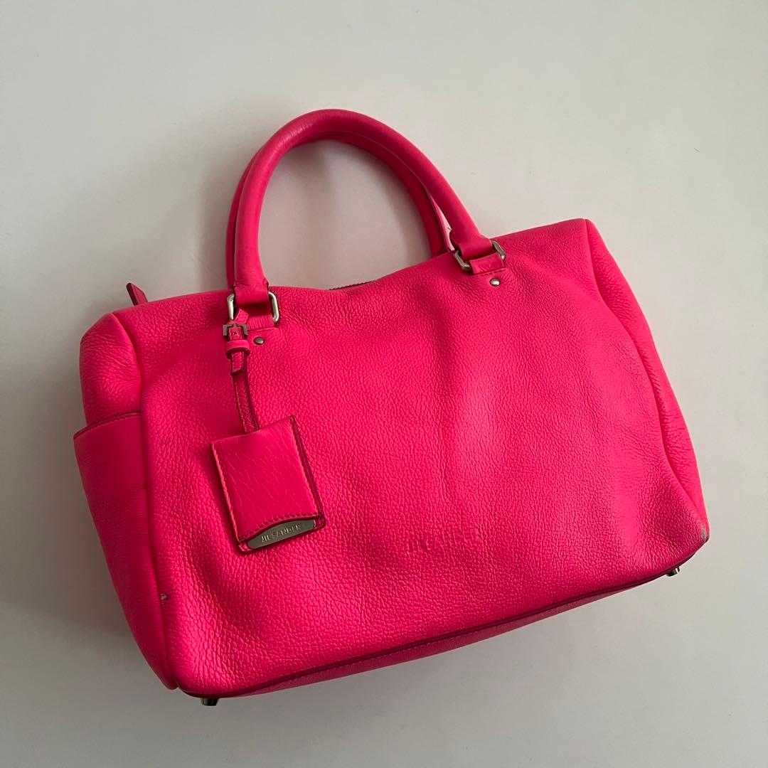 バッグ JIL SANDER LEATHER MINI BOSTON HAND BAG