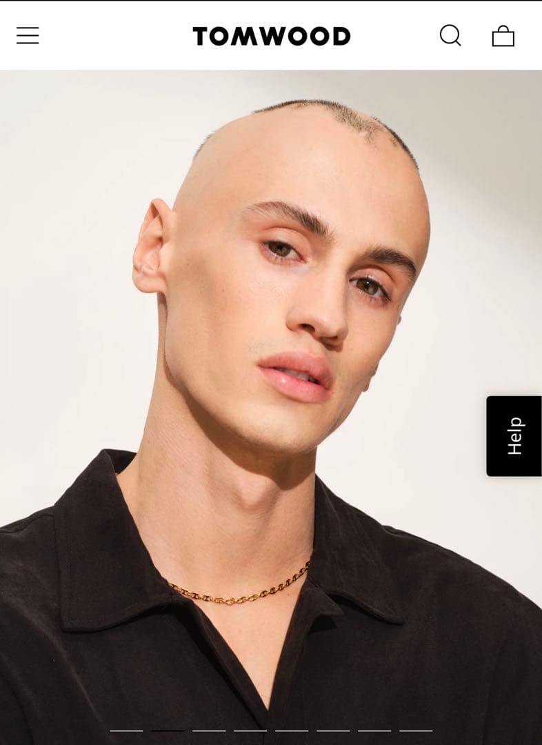 【新品未使用品】　Tom Wood Bean Chain Gold