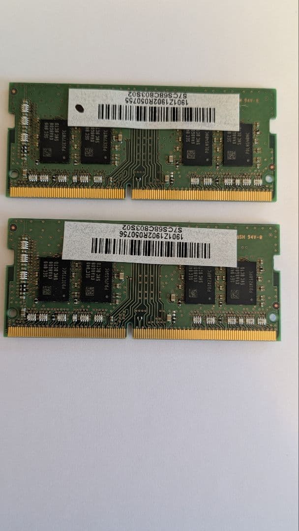 プ*っ様 Samsung DDR4 8GB×2枚 PC4-2666 SO-DIM
