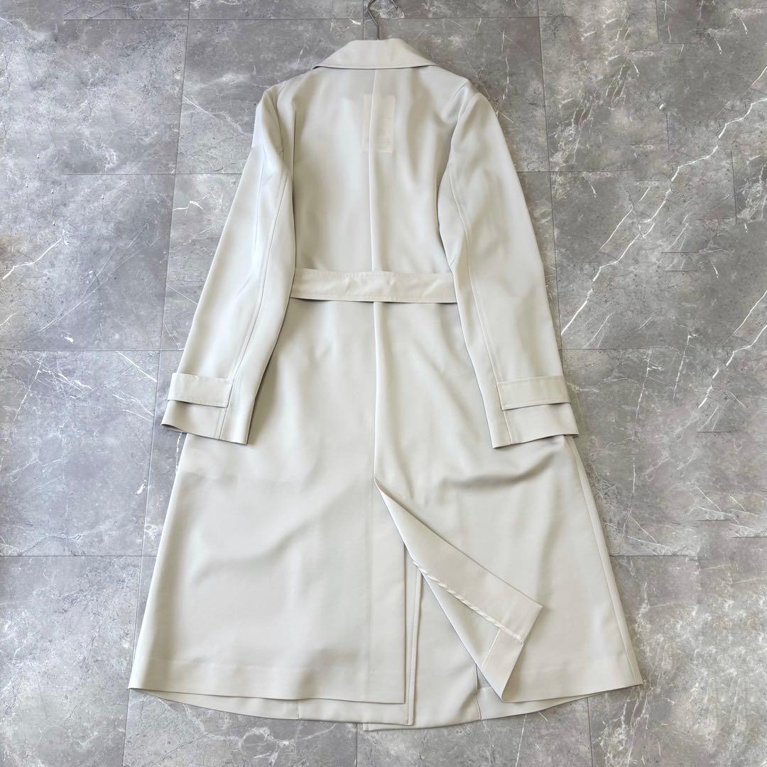 新品タグ付✨INDIVI スプリングコート【定価3万】グレージュ 38 トリアセ