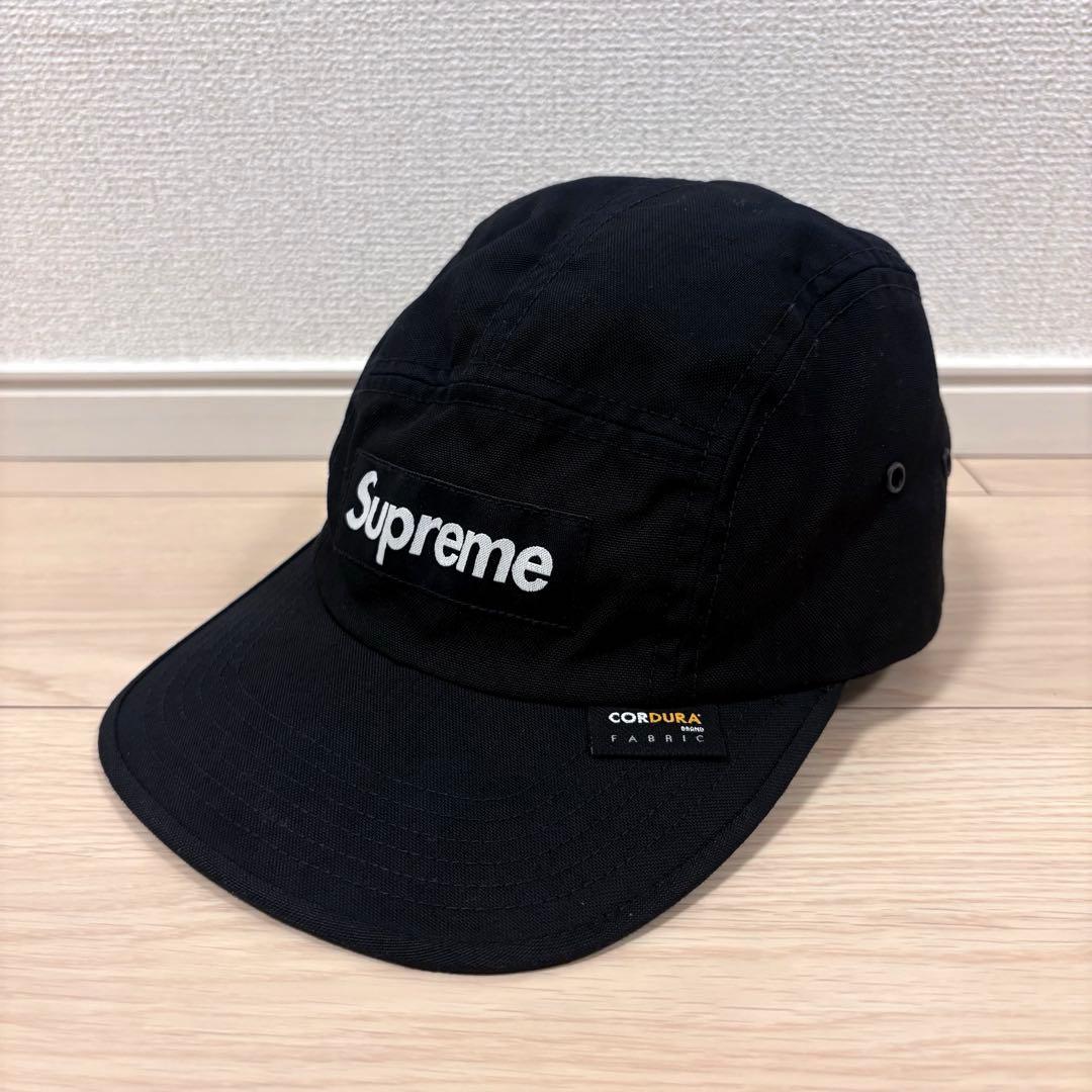 【希少】【美品】SUPREME CORDURA Camp Cap ブラック