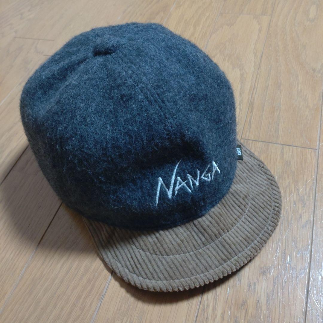 NANGA clef キャップ ウール×コーデュロイ
