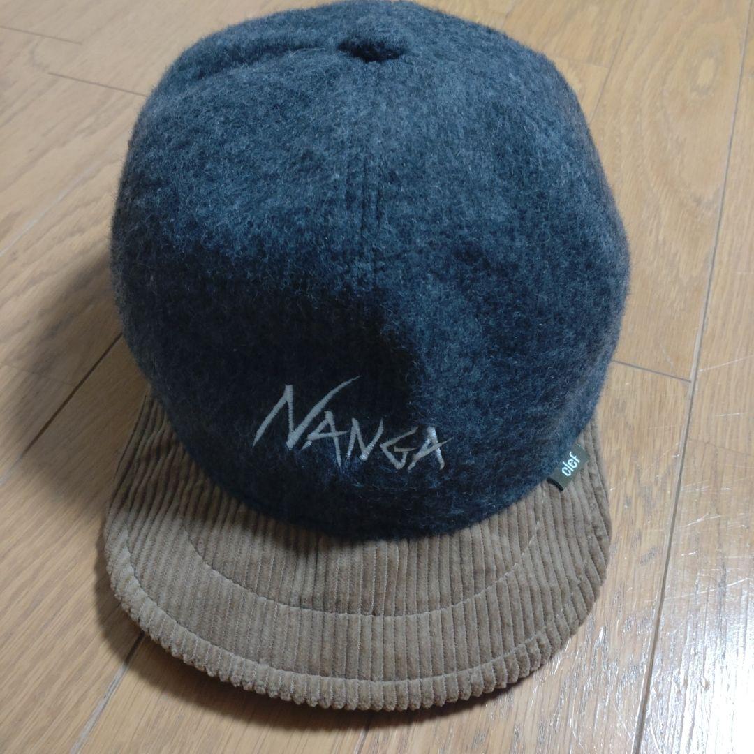 NANGA clef キャップ ウール×コーデュロイ