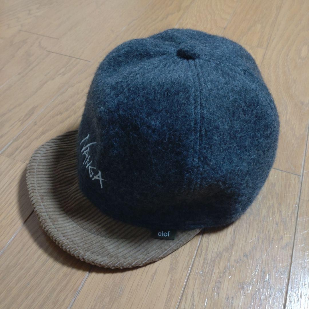NANGA clef キャップ ウール×コーデュロイ