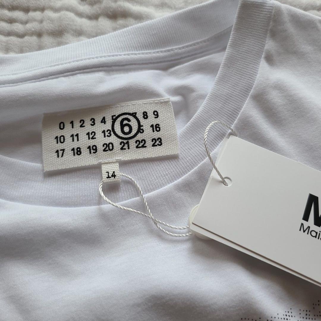 人気★MM6 MAISON MARGIELA　ホワイト Tシャツ　16Y Ｌ相当