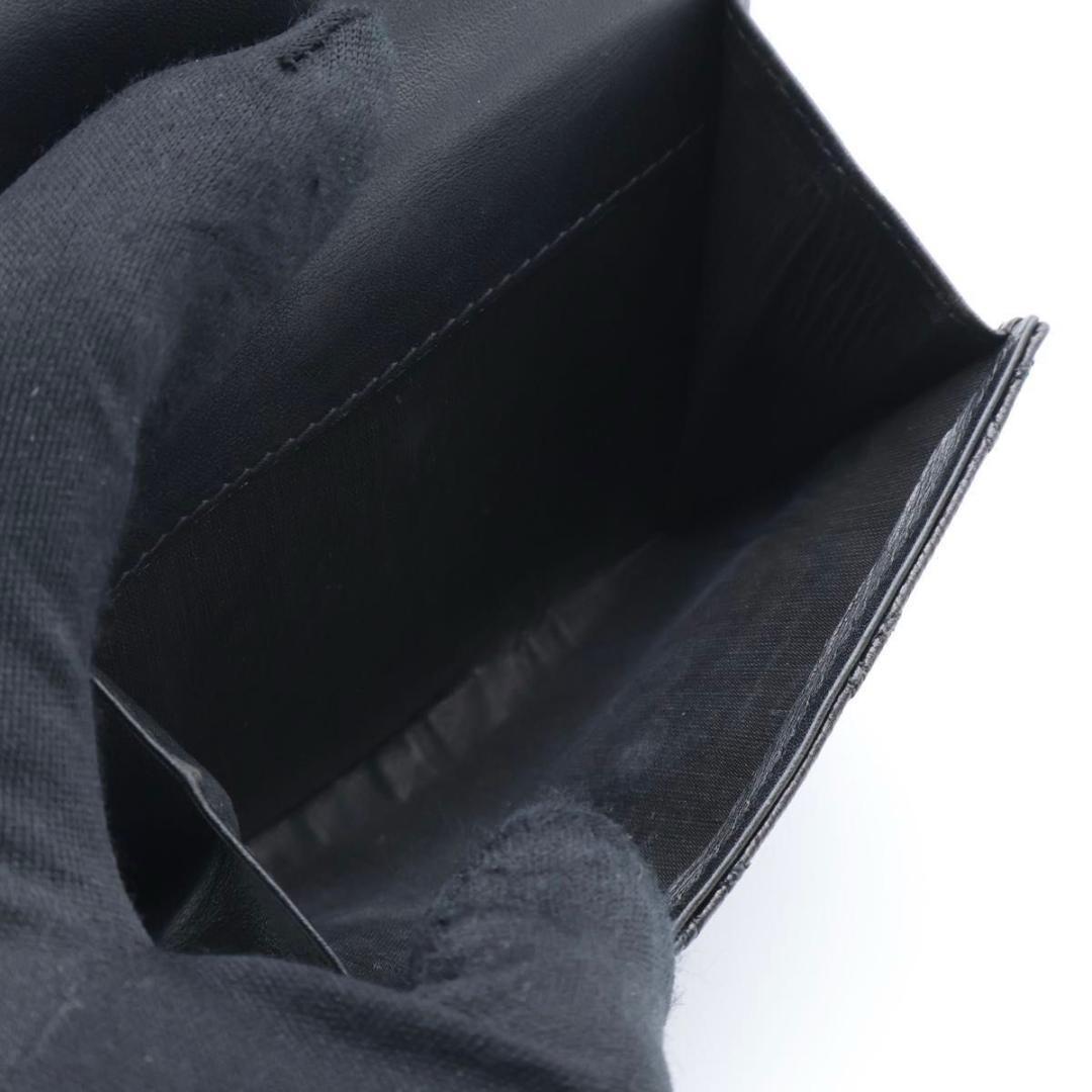 【極美品】CHANEL ビコローレ　Wホック　二つ折り財布　ラムスキン　黒