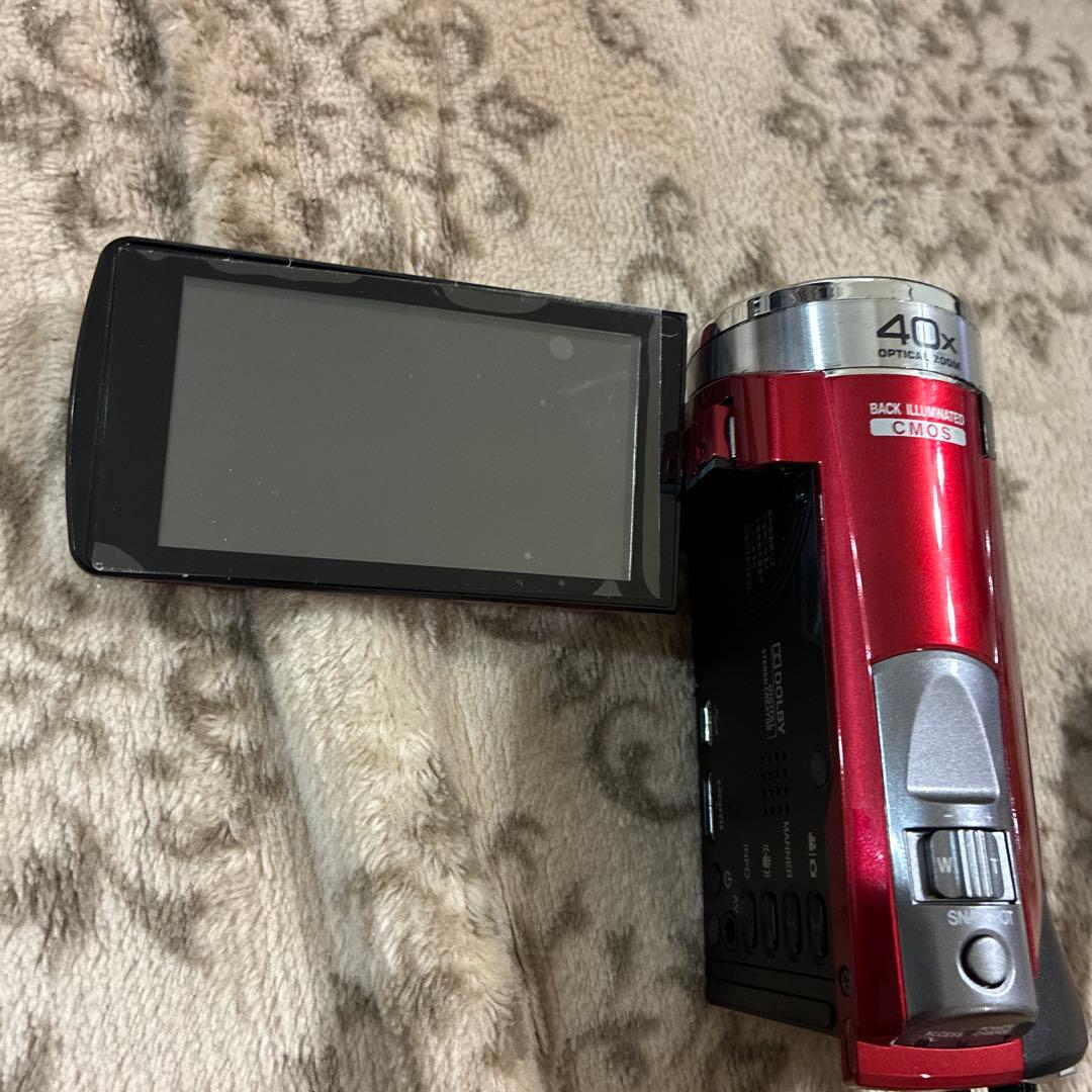 【送料込】JVC Everio ビデオカメラ FULL HD GZ-E600-R