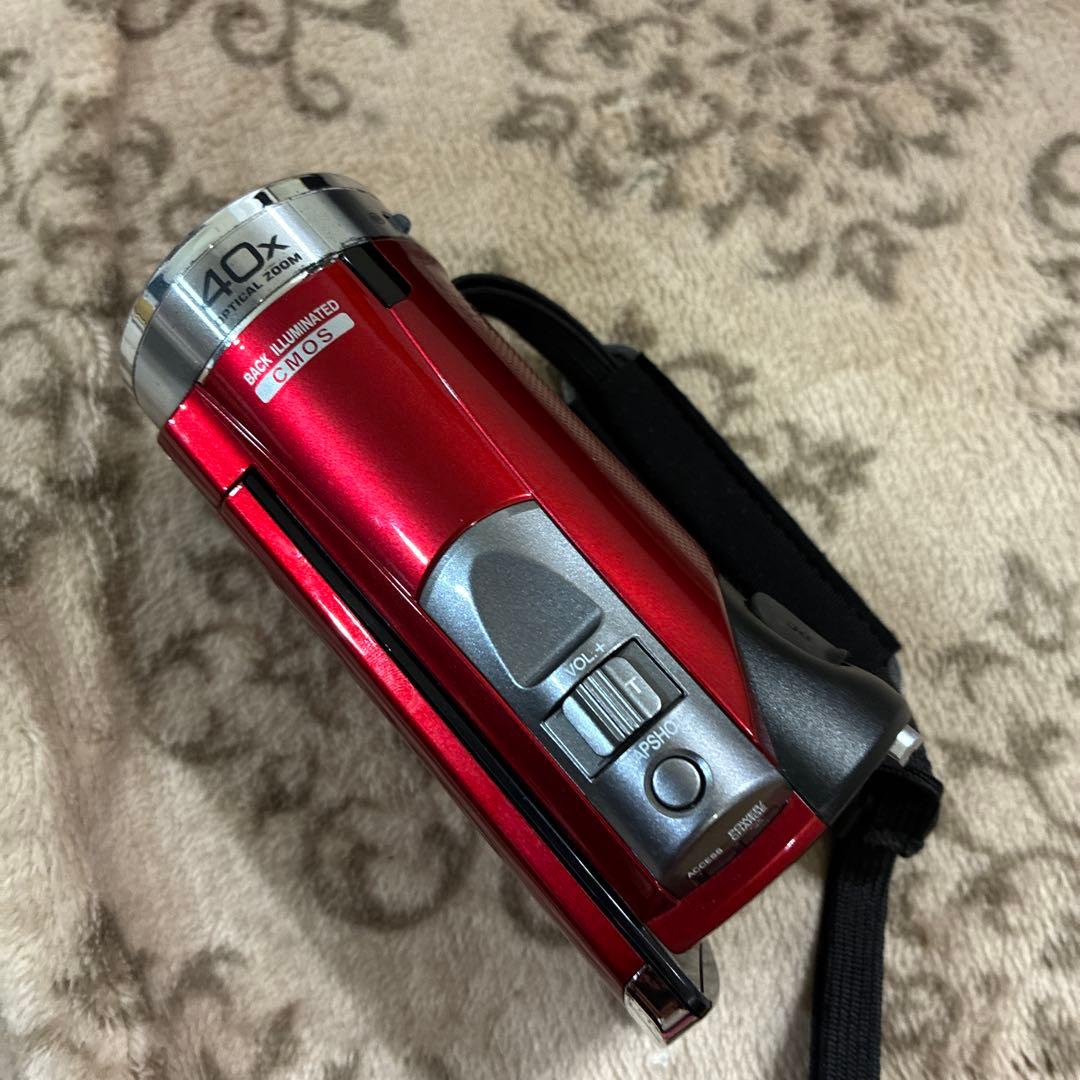 【送料込】JVC Everio ビデオカメラ FULL HD GZ-E600-R