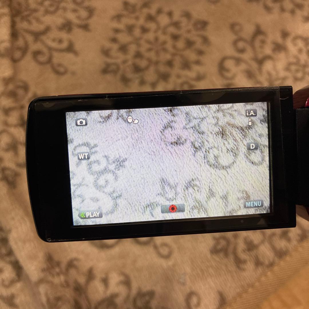 【送料込】JVC Everio ビデオカメラ FULL HD GZ-E600-R