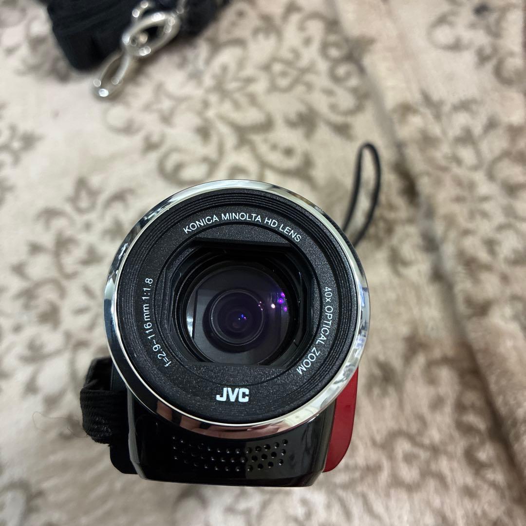 【送料込】JVC Everio ビデオカメラ FULL HD GZ-E600-R