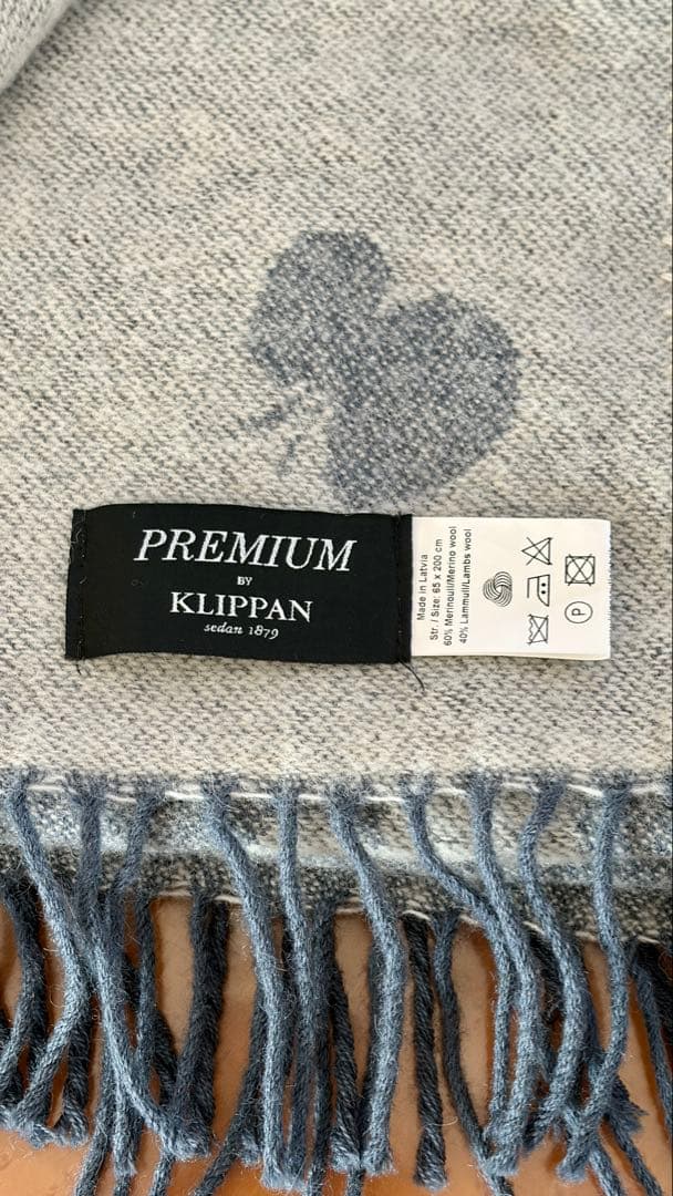 KLIIPPAN PREMIUM ストール ブルーグレー