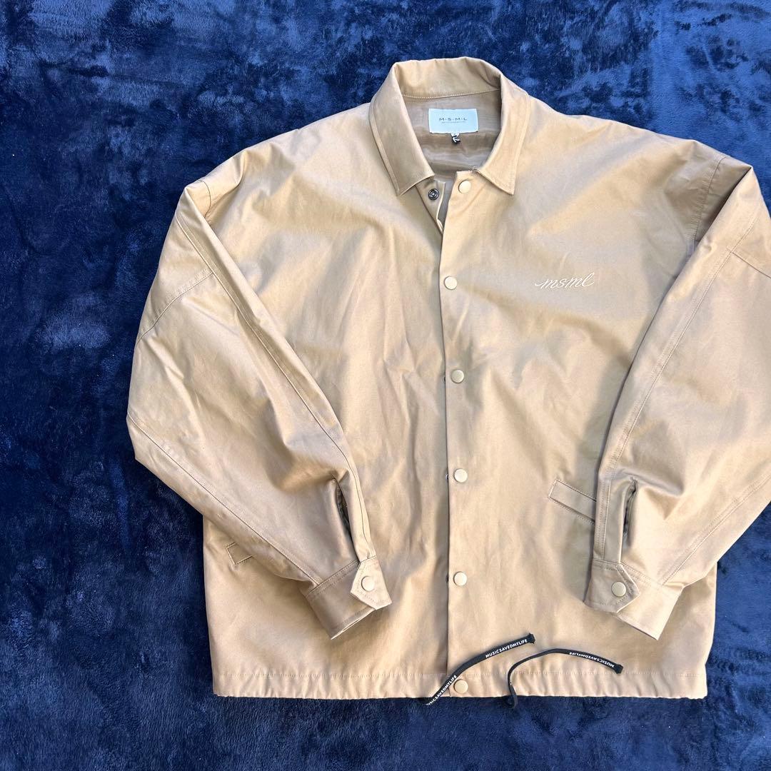 極美品✨MSML オーバーサイズコーチジャケット　バルーンシルエット　ベージュ