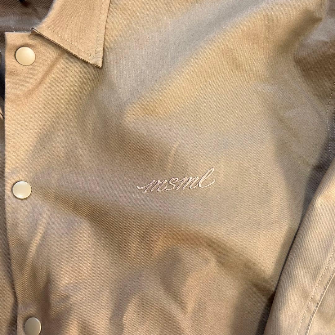 極美品✨MSML オーバーサイズコーチジャケット　バルーンシルエット　ベージュ