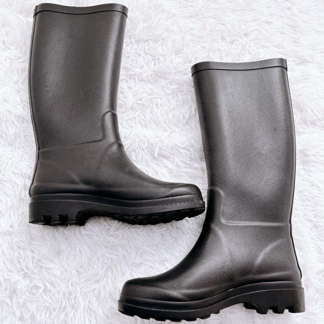 AIGLE 長靴 レインブーツ ブラック サイズ37(24cm)