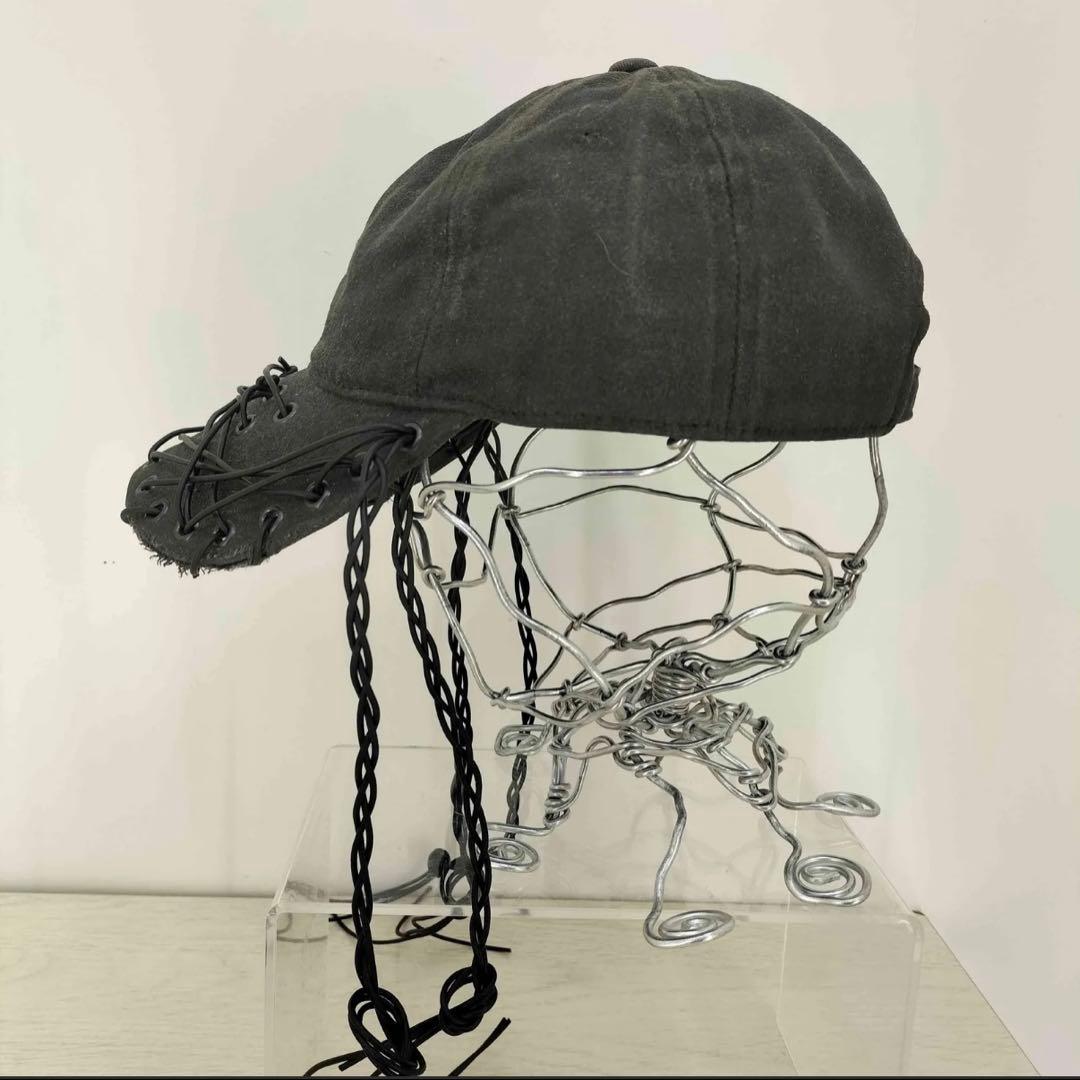 P.L.N. STRING CAP オイルスキン nubian