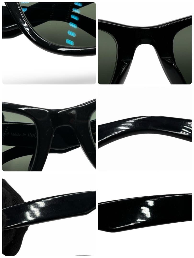 【美品】Ray-Ban Wayfarer レイバン　サングラス　眼鏡　度入り　黒