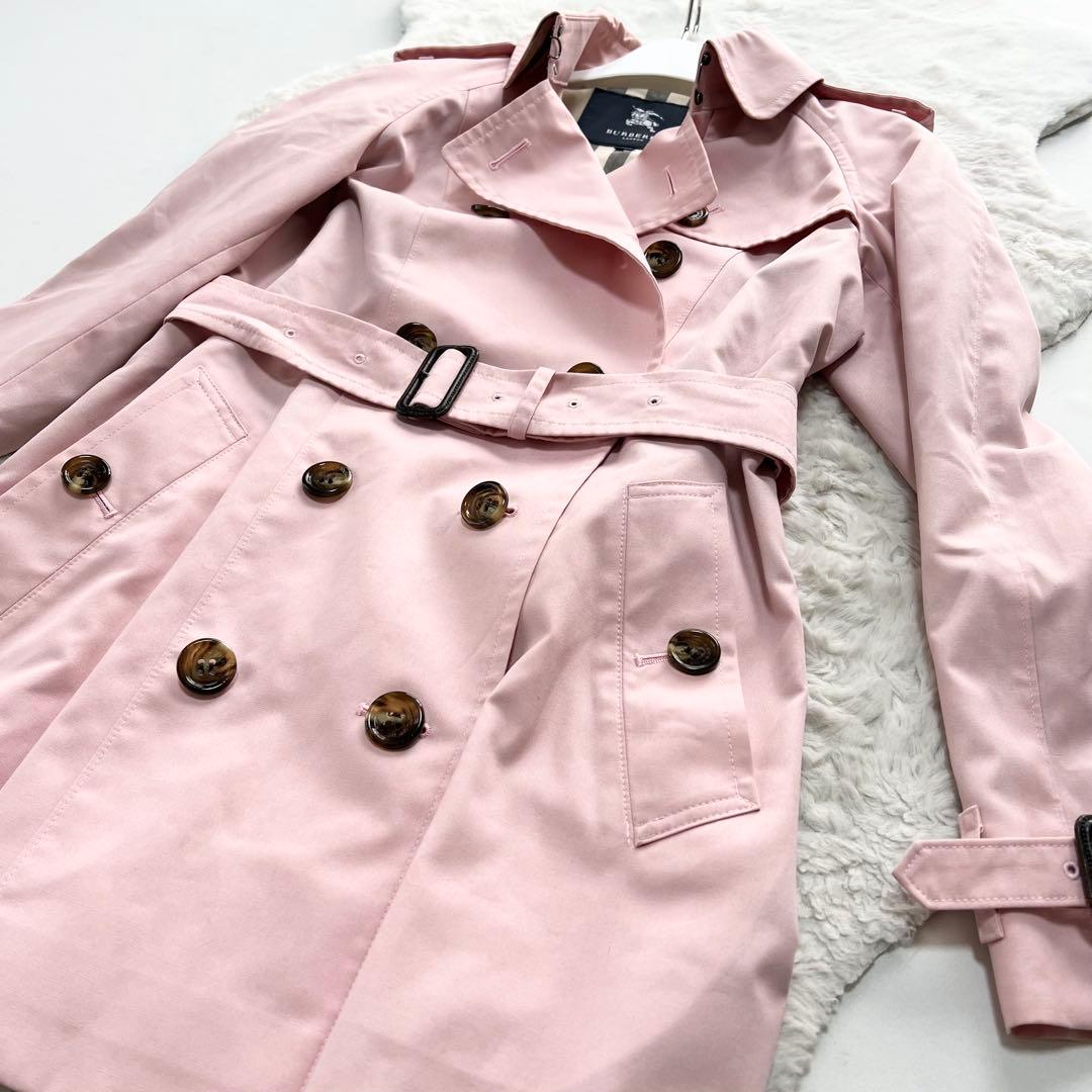 BURBERRY*バーバリーロンドン　トレンチコート　ピンク　ノバチェック　38