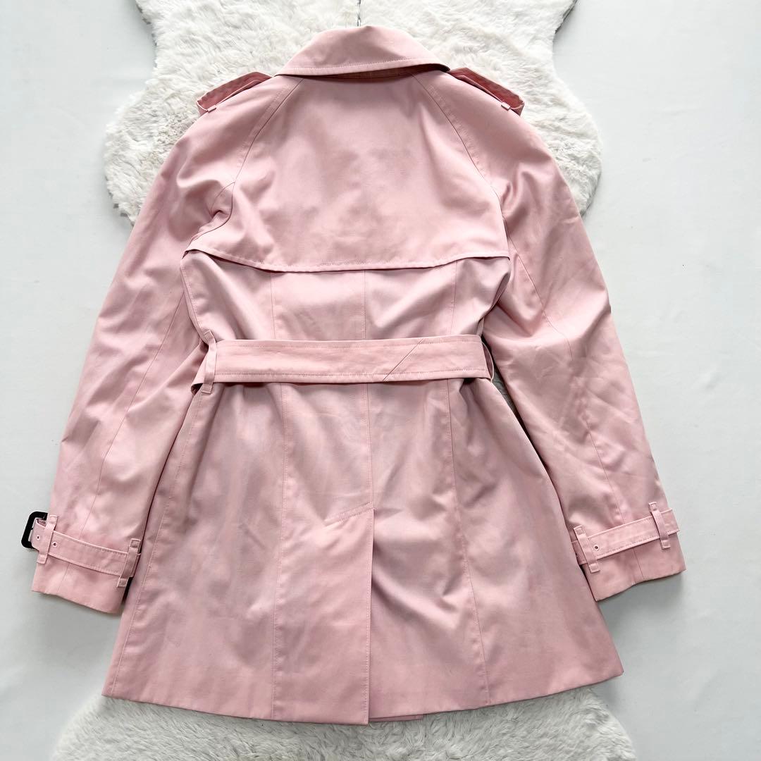 BURBERRY*バーバリーロンドン　トレンチコート　ピンク　ノバチェック　38