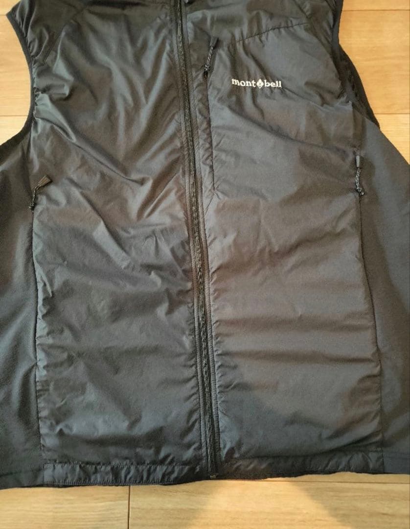 モンベル　ライトシェルベスト Men's　ブラック　XLサイズ