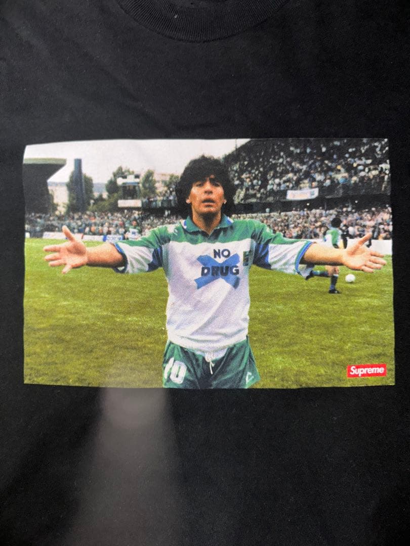 Supreme マラドーナ　ブラック　Tシャツ