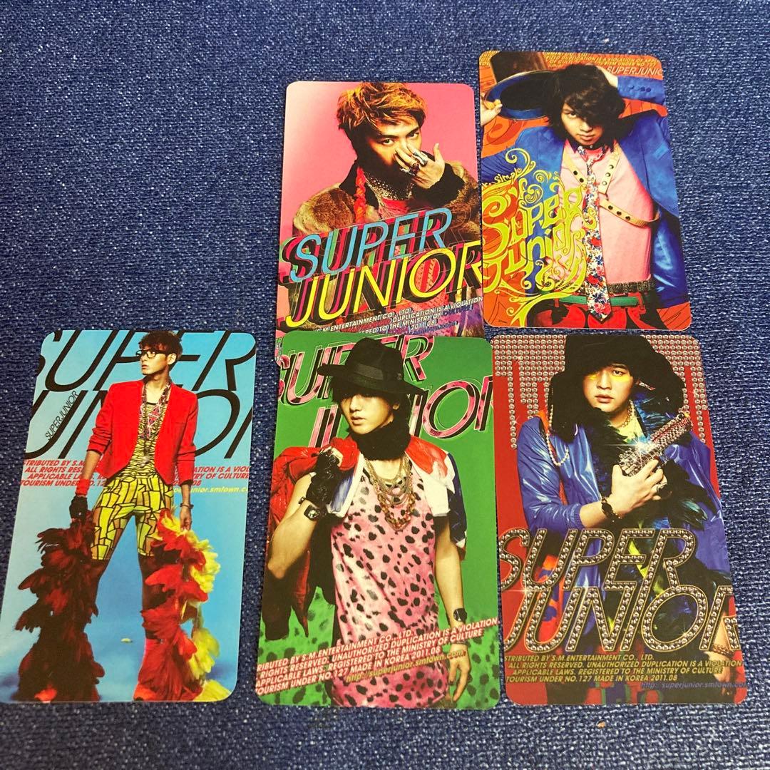 super junior A CHA CD トレカ　5枚