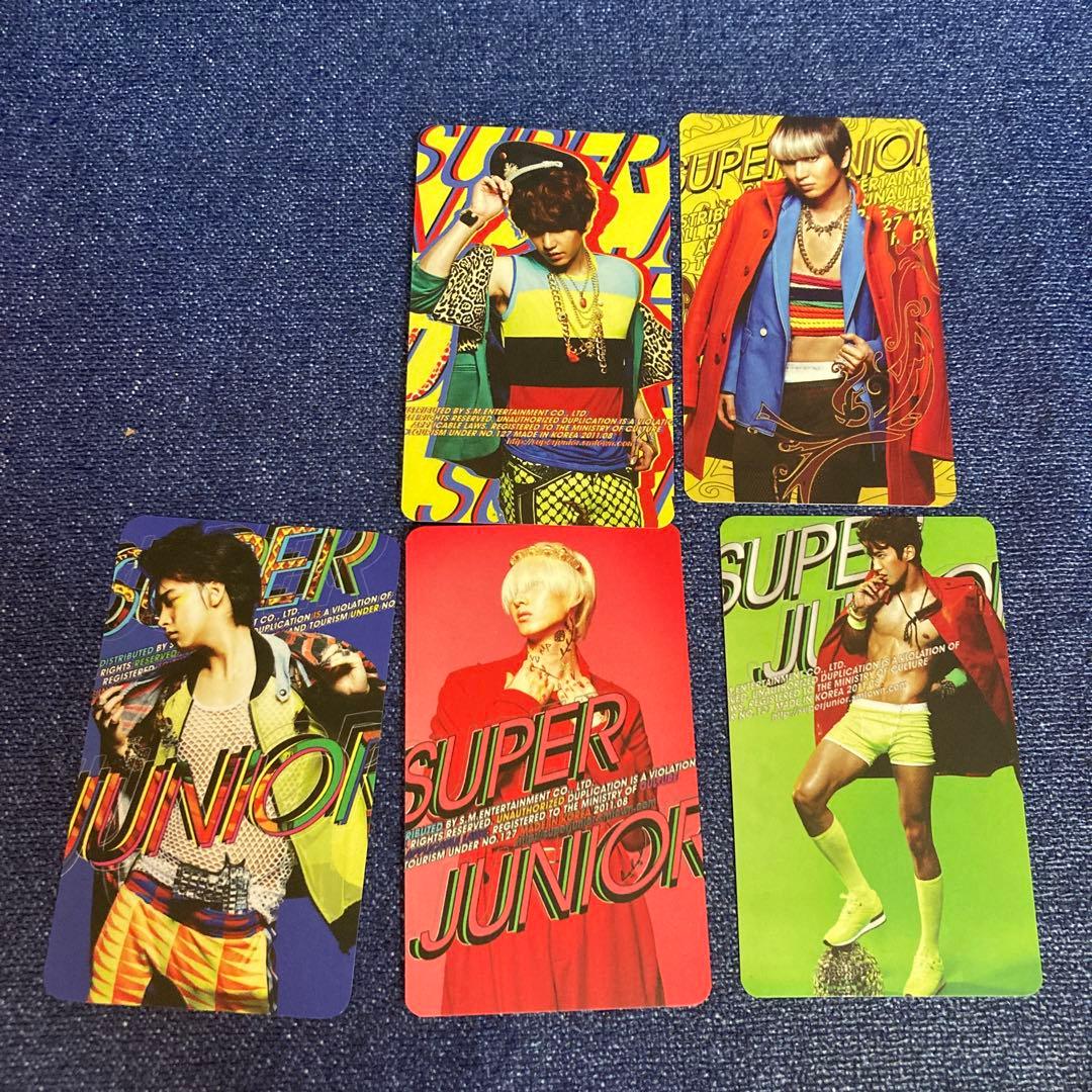 super junior A CHA CD トレカ　5枚
