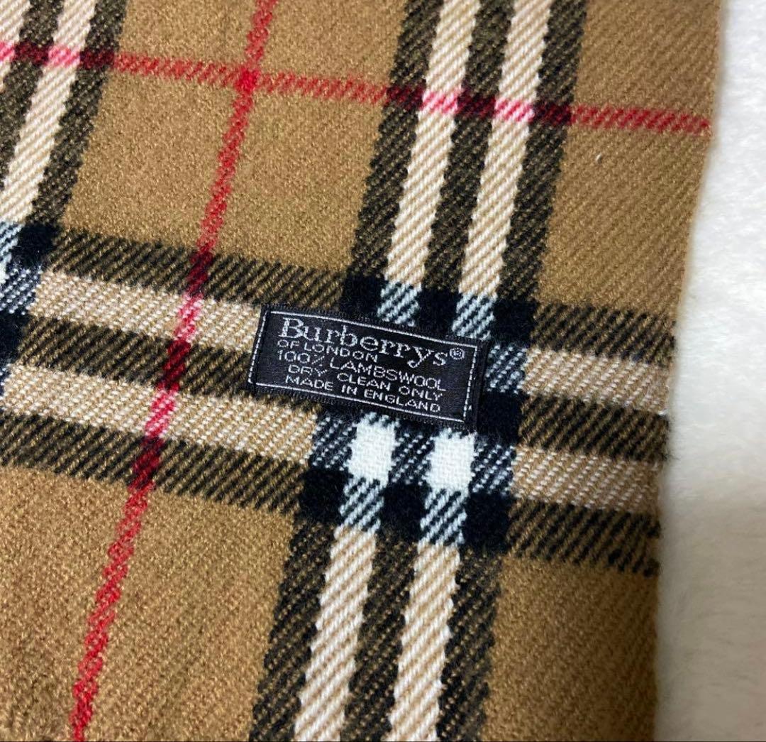 美品 Burberry's ノバチェック柄 マフラー 100%ラムウール