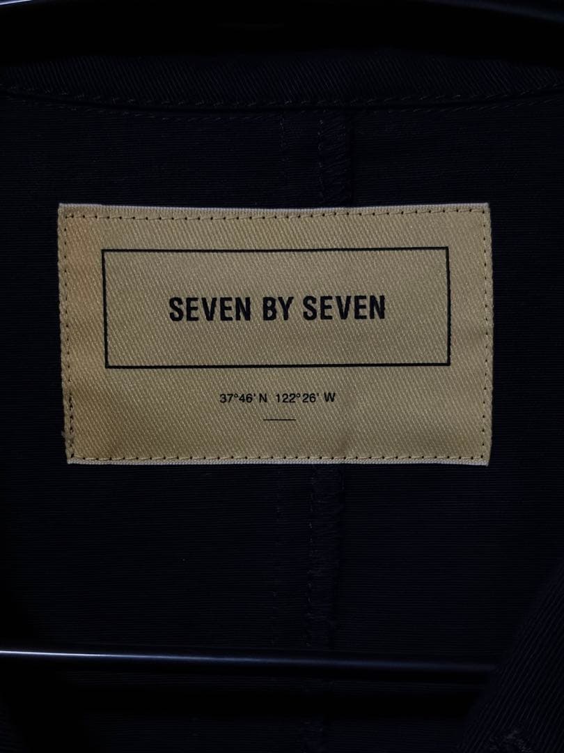 seven by seven ペイント刺繍 シャツジャケット　カラードロップ