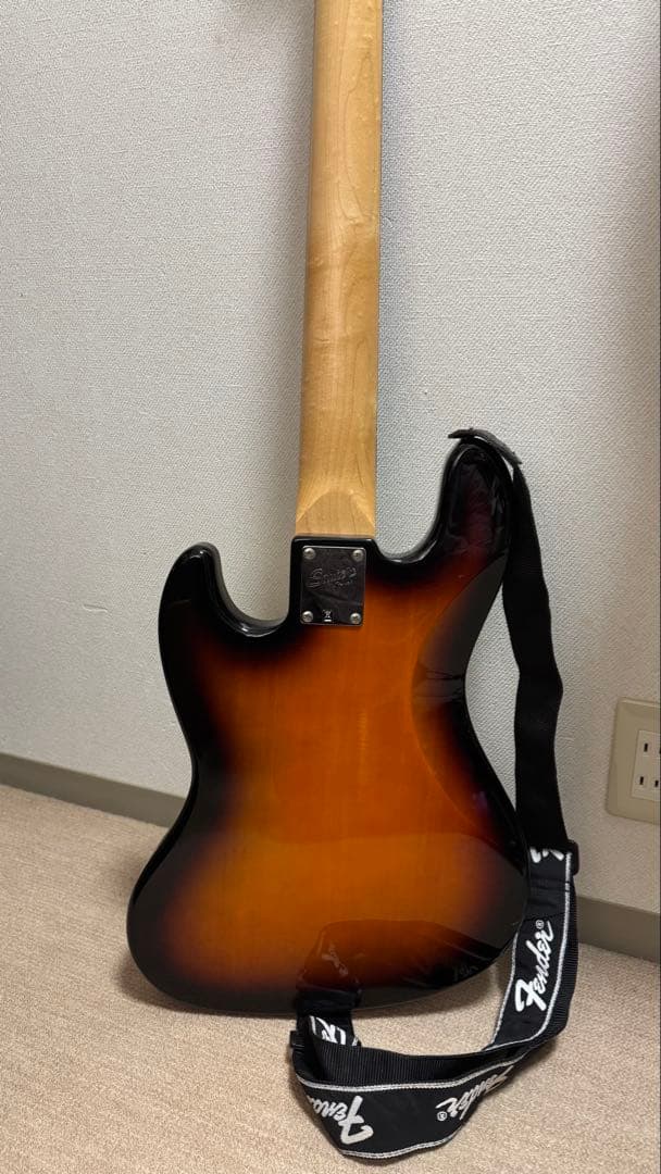 【5連ペグ】Squier affinity Jazz Bass Vストラップ付
