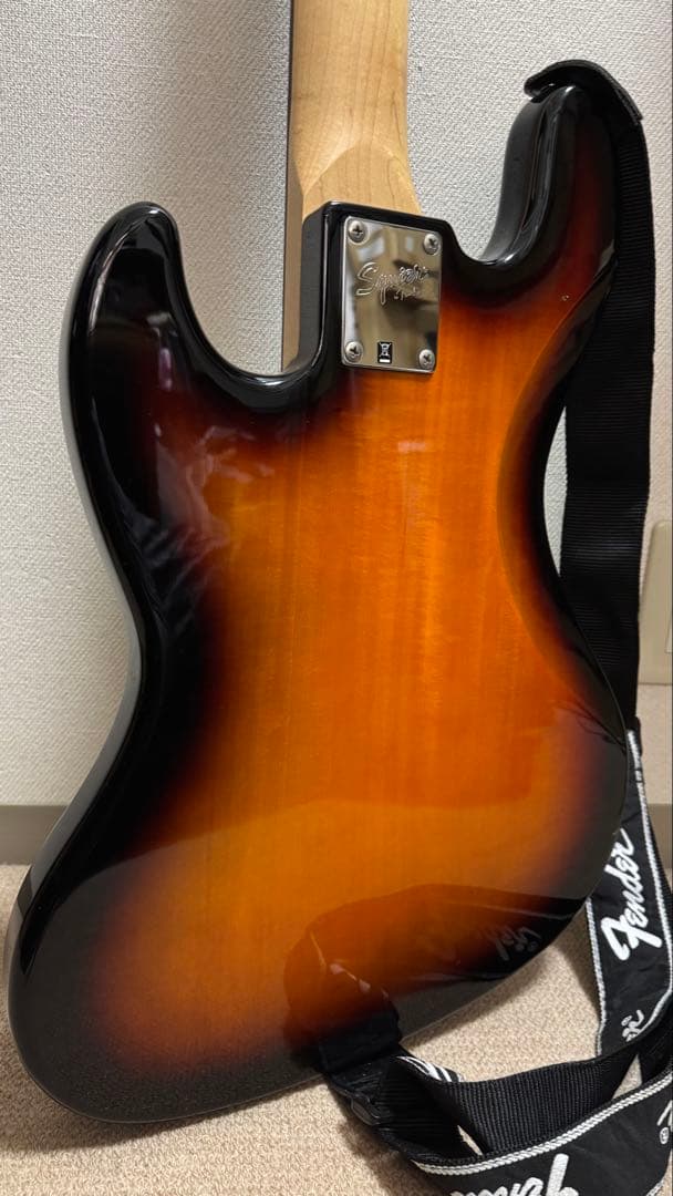 【5連ペグ】Squier affinity Jazz Bass Vストラップ付