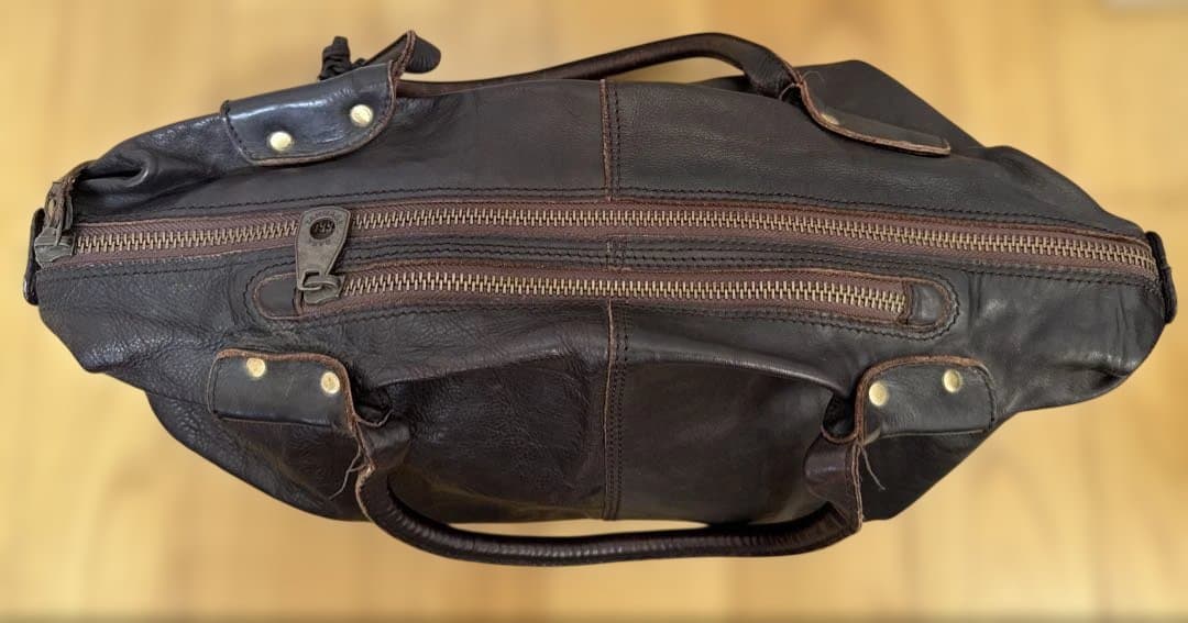 BARK TANNAGE レザーボストンバッグ