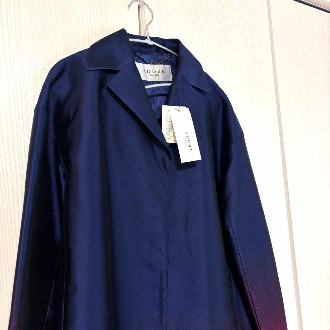 ❁ ADORE アドーア 【新品タグ付】 ロングコート グラデーション 光沢