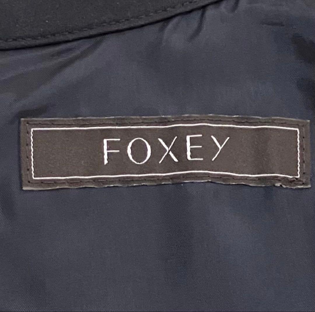 【シルク100% 近年】フォクシー シフォンワンピース ピンタック ノースリーブ