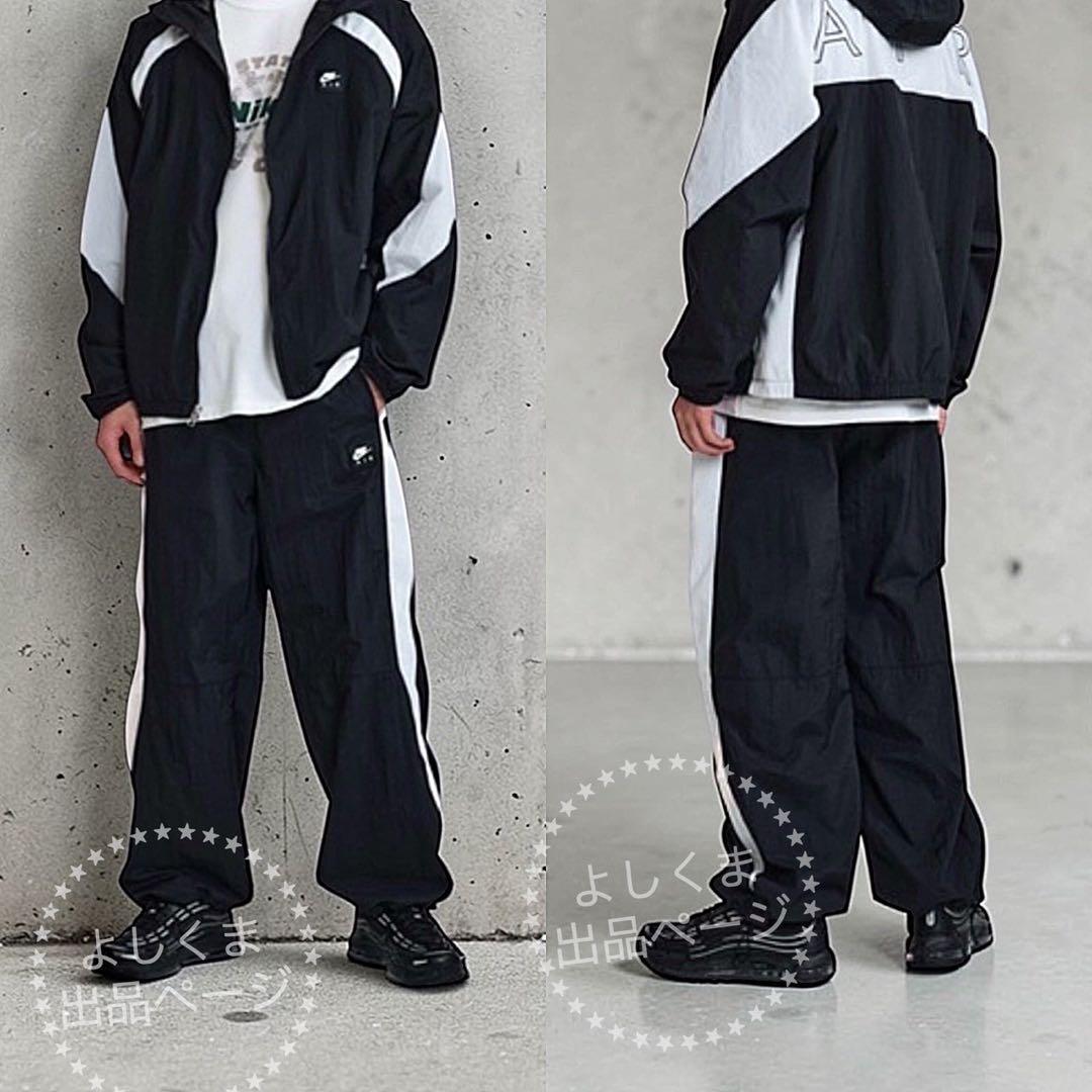 ナイキ　エア　ウーブンパンツ　メンズ　2XL ブラック　ナイロンパンツ