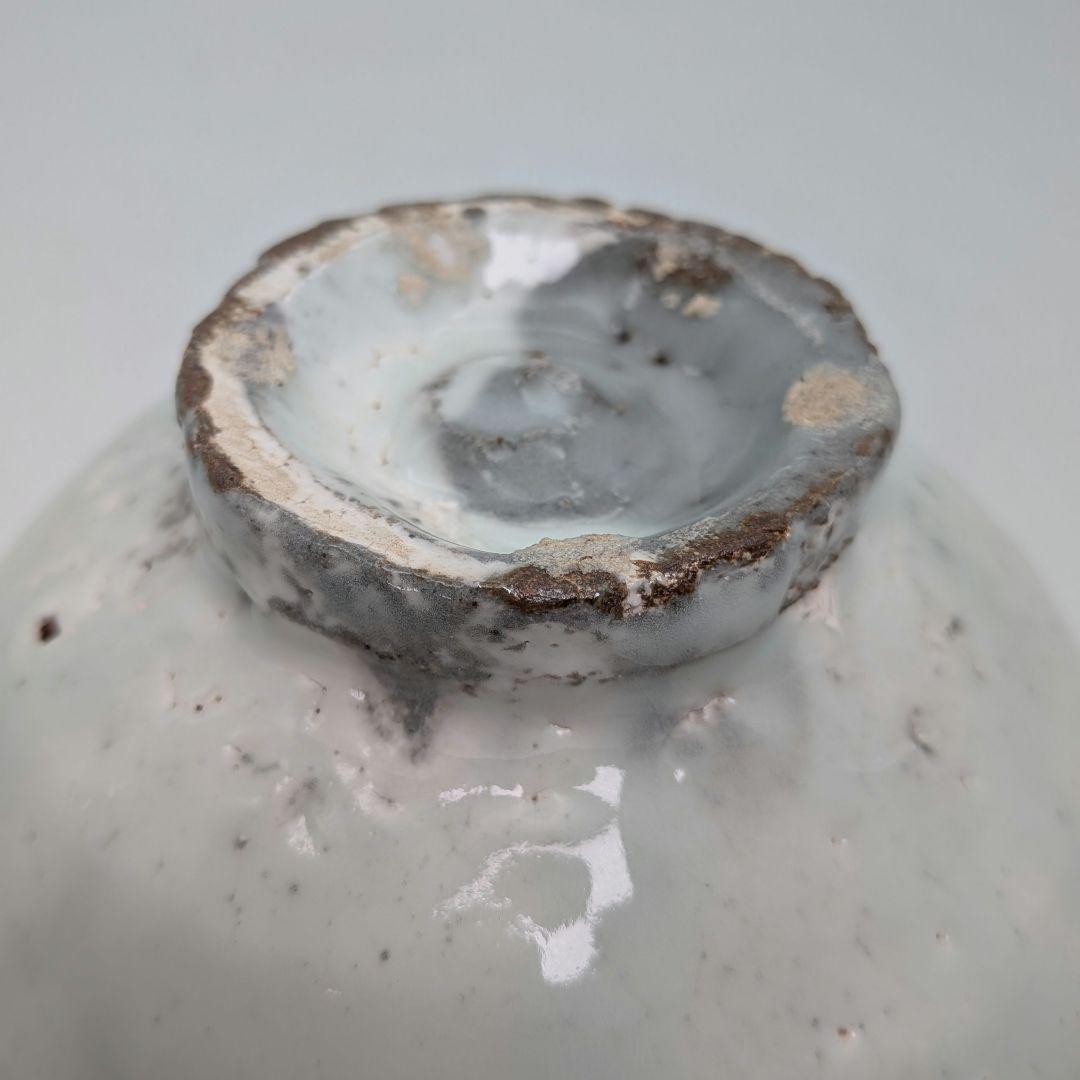 寿康窯 柳楽泰久 粉引手茶盌 共箱合布栞 抹茶碗 抹茶茶碗 茶道具 茶器 食器
