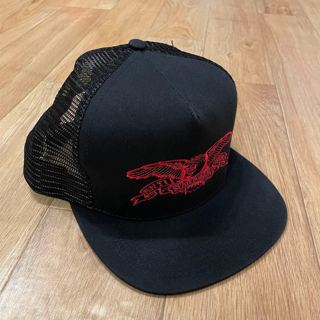 DEAD STOCK 90s USA製 ANTI HERO メッシュキャップ 黒