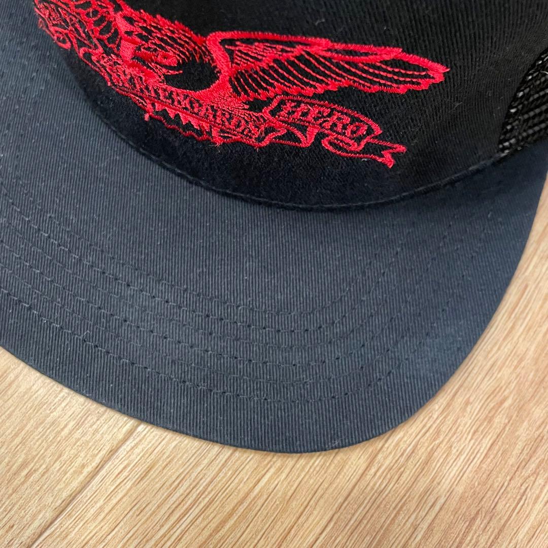 DEAD STOCK 90s USA製 ANTI HERO メッシュキャップ 黒