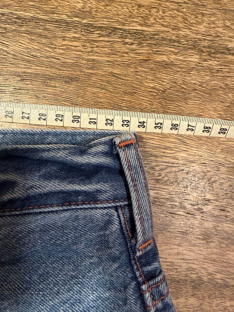 美品　NEEDBY heritage ワイドレッグ デニムパンツ