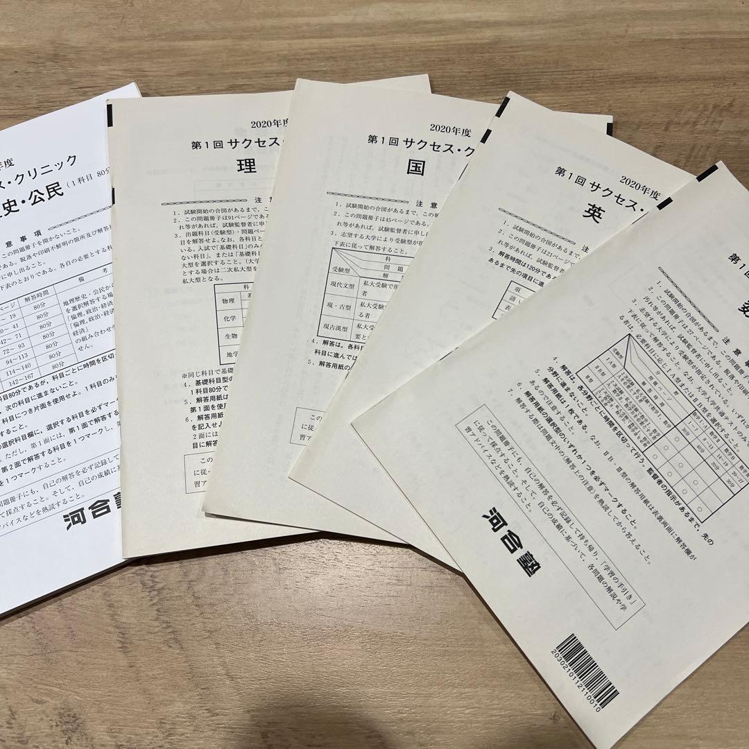 第１回サクセスクリニック偶数年　解答付き
